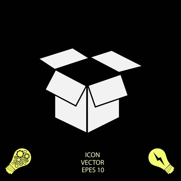 Boîte Icône Vectorielle Vecteur Meilleure Icône Plate Eps — Image vectorielle