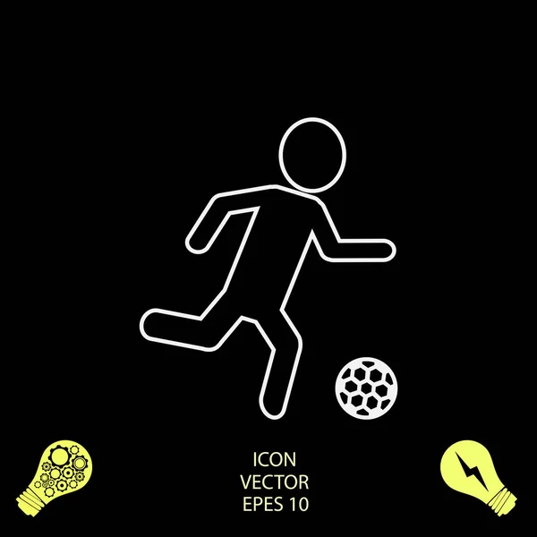 Иконка Игрока Векторная Иллюстрация — стоковый вектор