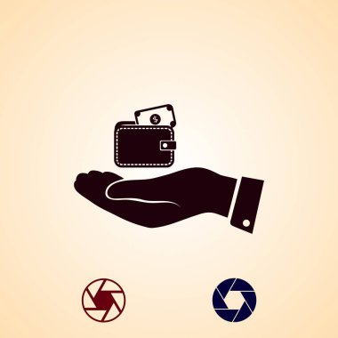 El simgesi, m-cüzdana en iyi düz simgesini Eps vektör