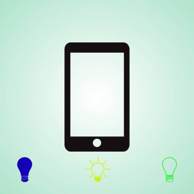 telefon simgesi, vektör en iyi düz simgesini Eps