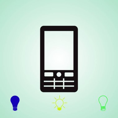 telefon simgesi, vektör en iyi düz simgesini Eps