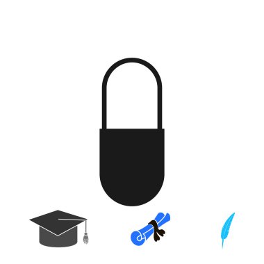 capsul kutsal kişilerin resmi, vektör en iyi düz simgesini Eps