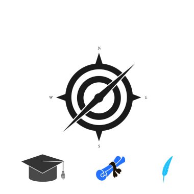 Pusula simgesini illüstrasyon