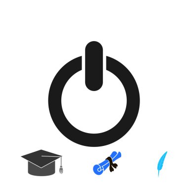 güç simgesi, vektör en iyi düz simgesini Eps