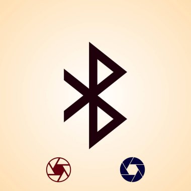 Bluetooth simgesini, vektör en iyi düz simgesini Eps