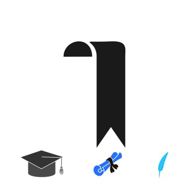 kurdele simgesi, vektör en iyi düz simgesini Eps