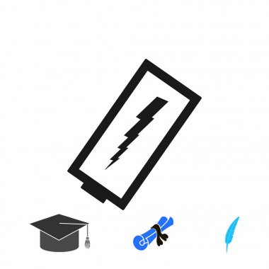 Pil simgesi, vektör en iyi düz simgesini Eps taburcu