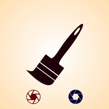 Fırça simgesini boya, en iyi düz simgesini Eps vektör