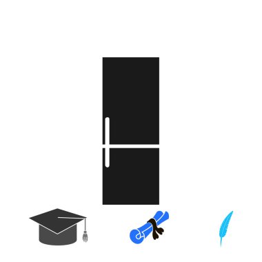 buzdolabı kutsal kişilerin resmi, vektör en iyi düz simgesini Eps