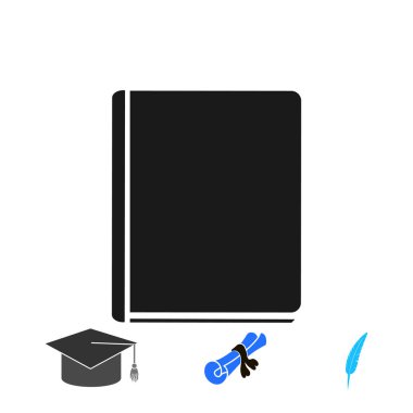 kitap simgesini, vektör en iyi düz simgesini Eps