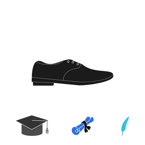 Иконка Обуви Вектор Лучший Плоский Значок Eps — стоковый вектор