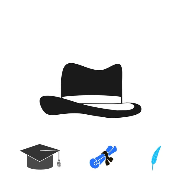 Καπέλο Εικονίδιο Εικονίδιο Του Φορέα Καλύτερα Επίπεδη Eps — Διανυσματικό Αρχείο