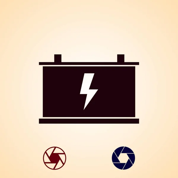 Auto Batterijpictogram Vector Beste Platte Pictogram Eps — Stockvector