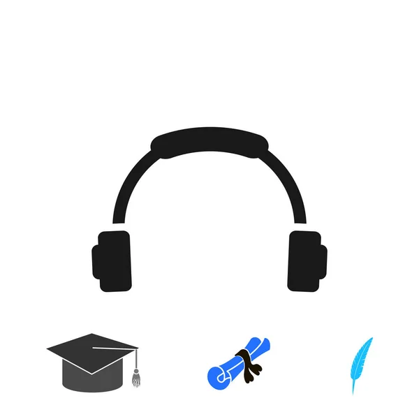 Icono Auriculares Vector Mejor Icono Plano Eps — Archivo Imágenes Vectoriales