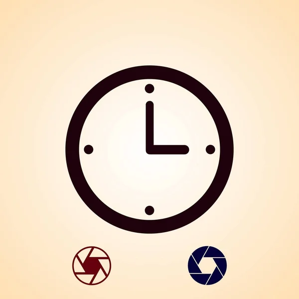 Reloj Icono Vector Mejor Icono Plano Eps — Archivo Imágenes Vectoriales