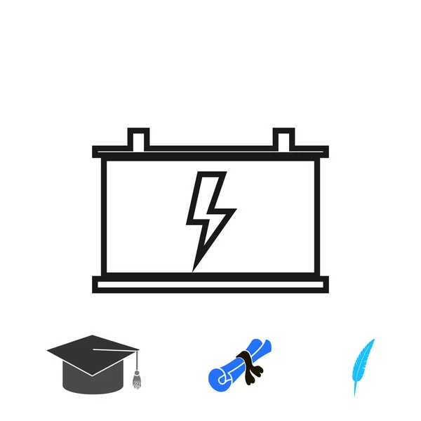 Icône Vecteur Batterie Voiture — Image vectorielle