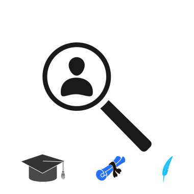 bulmak insanlar simgesi, vektör en iyi düz simgesini Eps