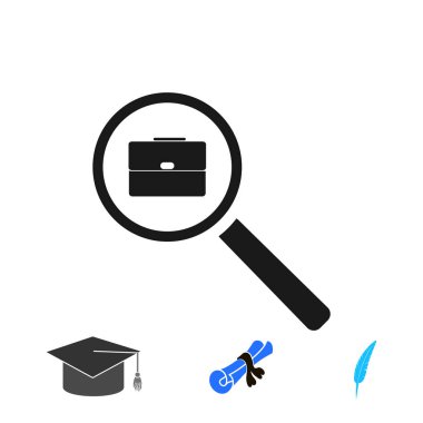 arama iş, kutsal kişilerin resmi, vektör en iyi düz simgesini Eps