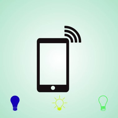 telefon simgesini, vektör en iyi düz simgesini Eps