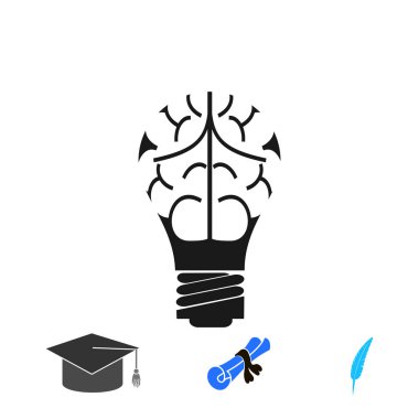 ışık - ampul simgesi, vektör en iyi düz simgesini Eps 10