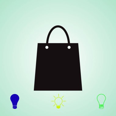 çanta simge vektör en iyi düz simgesini Eps