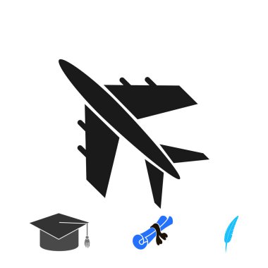 düzlem vektör simgesi, vektör en iyi düz simge, EPS