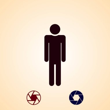 adam kutsal kişilerin resmi, vektör en iyi düz simgesini Eps