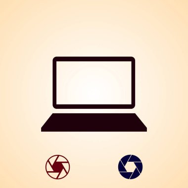 bilgisayar kutsal kişilerin resmi, vektör en iyi düz simgesini Eps