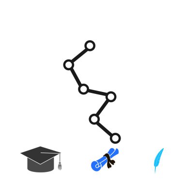 Diyagram simgesi, vektör en iyi düz simgesini Eps