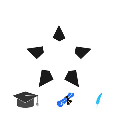 Yıldız simgesi, vektör en iyi düz simgesini Eps