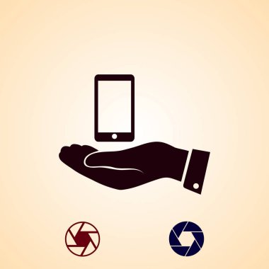 Ekibimizi telefon simgesi, vektör en iyi düz simgesini Eps