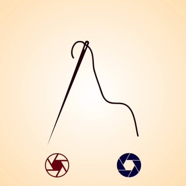 iğne kutsal kişilerin resmi, vektör en iyi düz simgesini Eps