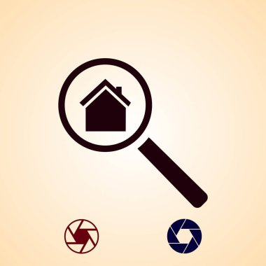 Arama ev, kutsal kişilerin resmi, vektör en iyi düz simgesini Eps