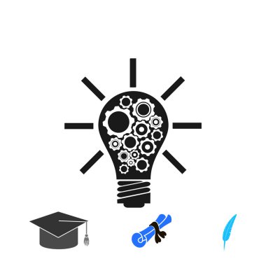 ampul simgesi, vektör en iyi düz simgesini Eps 10