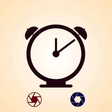 Saat simgesi, vektör en iyi düz simgesini Eps