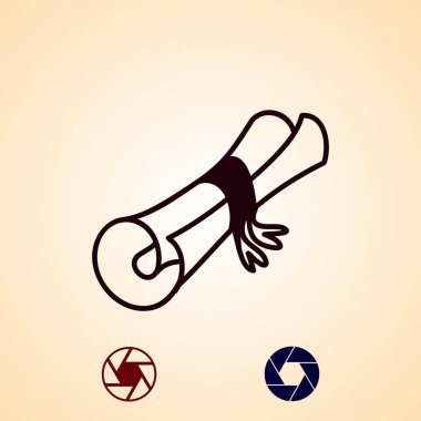 kaydırma simge vektör, en iyi düz simgesini Eps