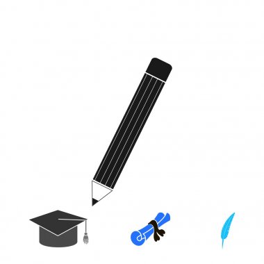 kalem simgesi, vektör en iyi düz simgesini Eps