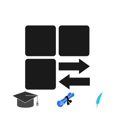 Infographic vektör küp ok, vektör en iyi düz simgesini Eps ile tarz