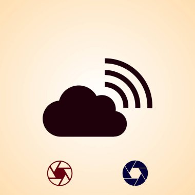 Kara bulut kutsal kişilerin resmi, vektör en iyi düz simgesini Eps