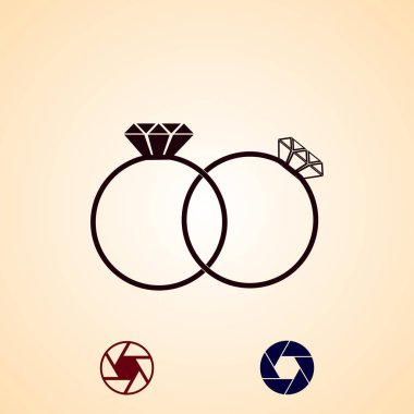 Yüzük kutsal kişilerin resmi, vektör en iyi düz simgesini Eps