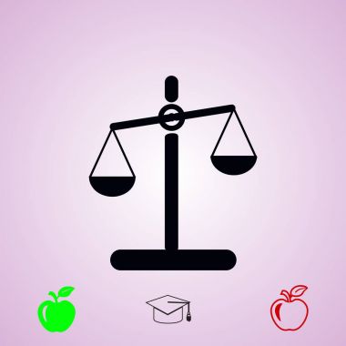 ölçek simgesi, vektör en iyi düz simgesini Eps