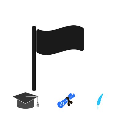 bayrak simgesini, vektör en iyi düz simgesini Eps