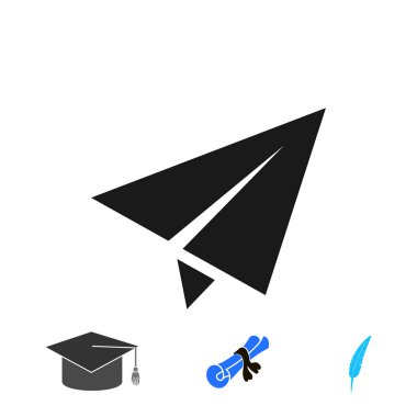 düzlem vektör simgesi, vektör en iyi düz simge, EPS