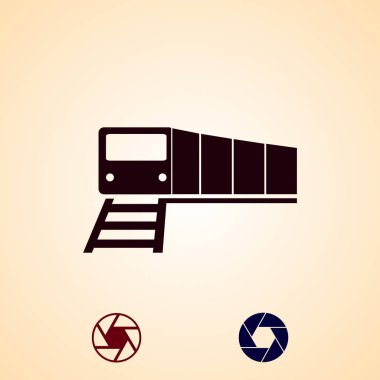 vektör simgesi, vektör en iyi düz simgesini Eps tren