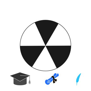 radyoaktif işareti metal varil simgesine, vektör en iyi düz simgesini Eps püskürtülür