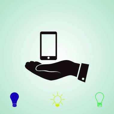 Ekibimizi telefon simgesi, vektör en iyi düz simgesini Eps