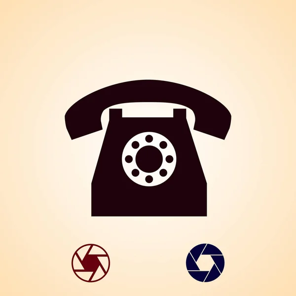 Telefon Symbol Vektor Beste Flache Ikone Eps — Stockvektor