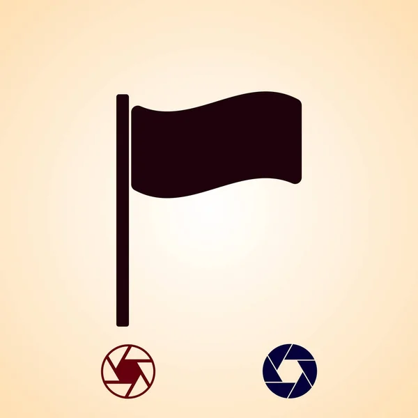 Flaga Ikona Wektor Najlepiej Płaskie Eps — Wektor stockowy