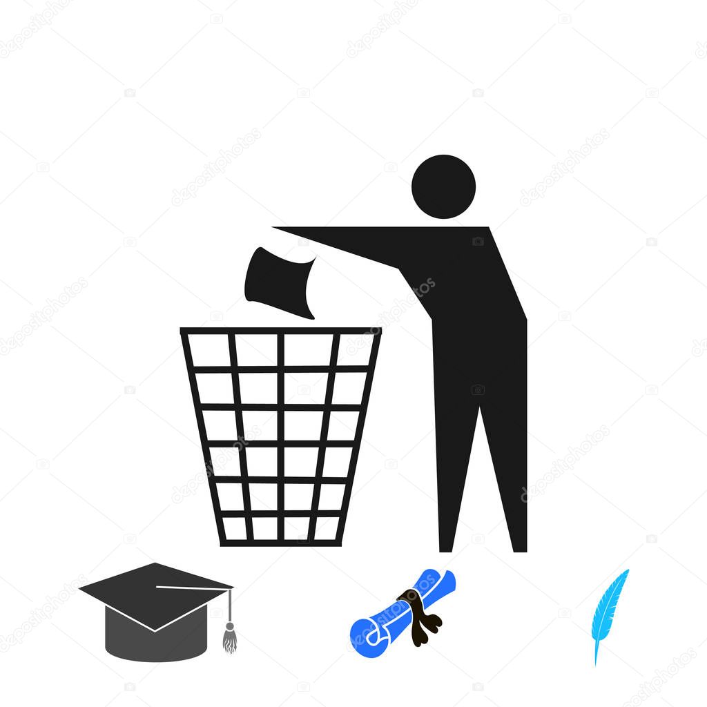 Recycling sign icon, vector best flat icon, EPS
