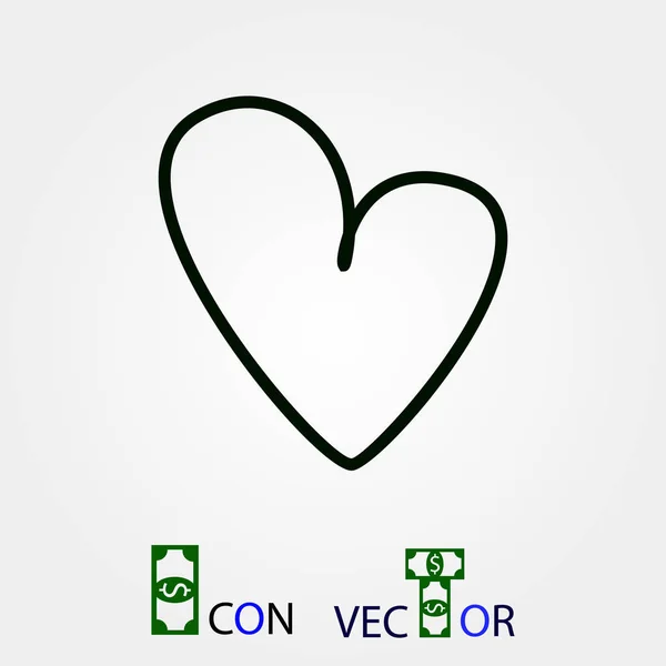 Icône Hart Meilleure Icône Plate Vectorielle Eps — Image vectorielle